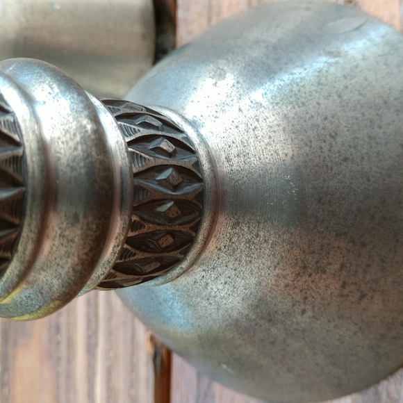 Vtg Pewter Norway taper candle holder (set) - Picture 4 of 9